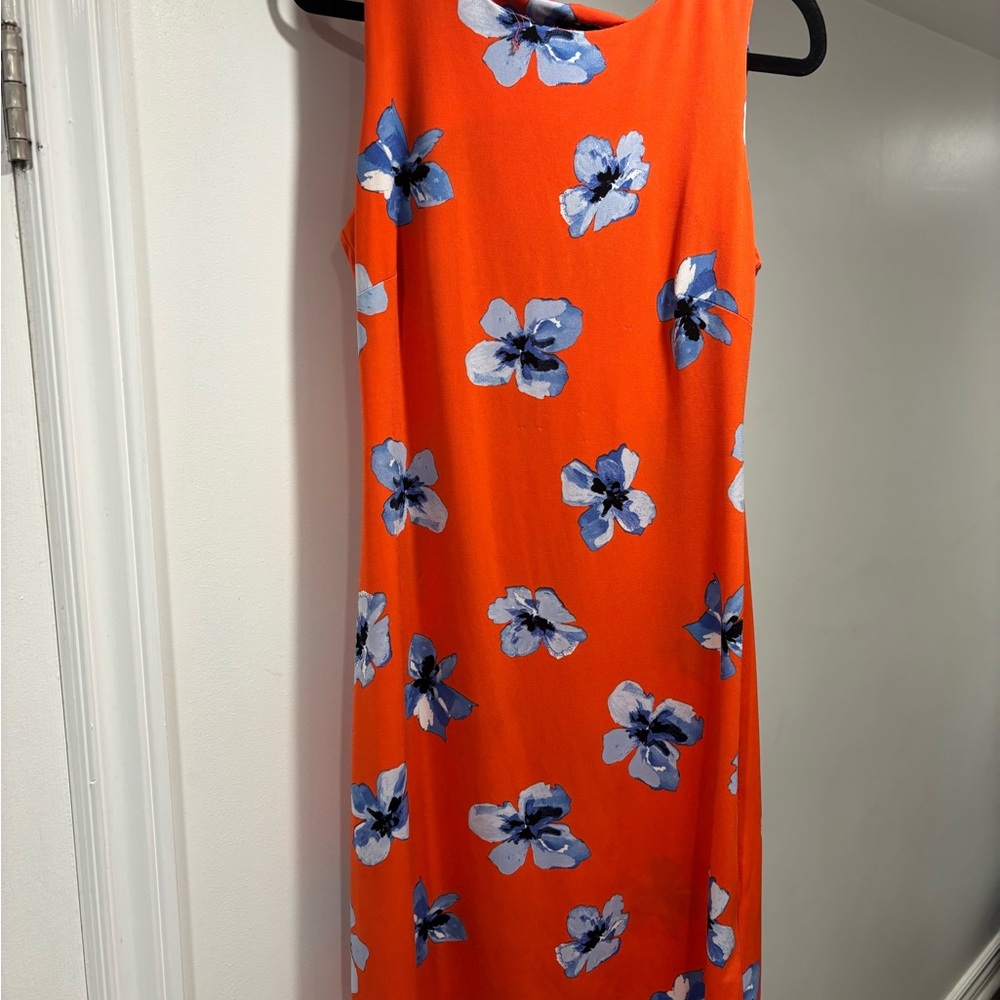Vintage Tommy Hilfiger Orange Floral Dress